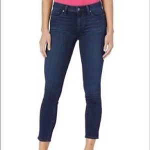 PAIGE Verdugo Ankle Skinny Mid Rise Dark Wash Stretch Blue Jean Women’s Size 29